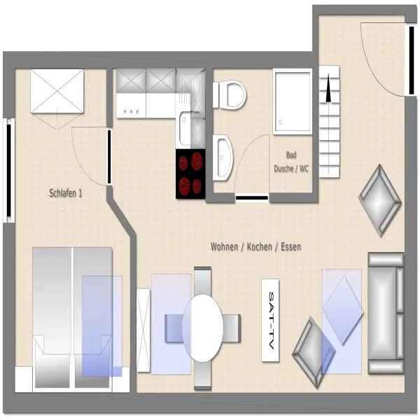 Hus Luettje Eiland Whg3 GR 01